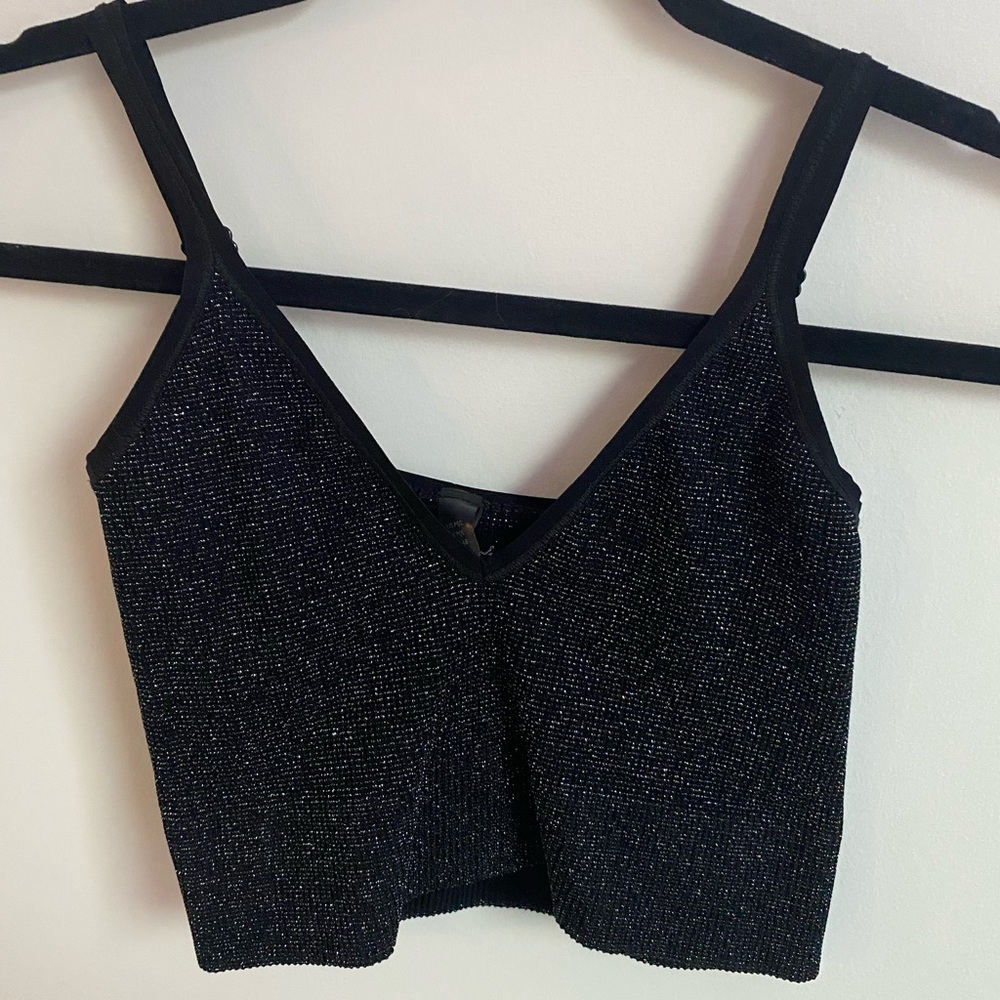 Urban sparkle crop tank